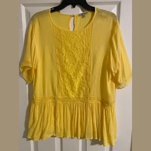 Boutique yellow blouse